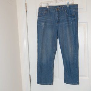 JONES NEW YORK Bleeker Women's Blue Jean Capris  Size 8